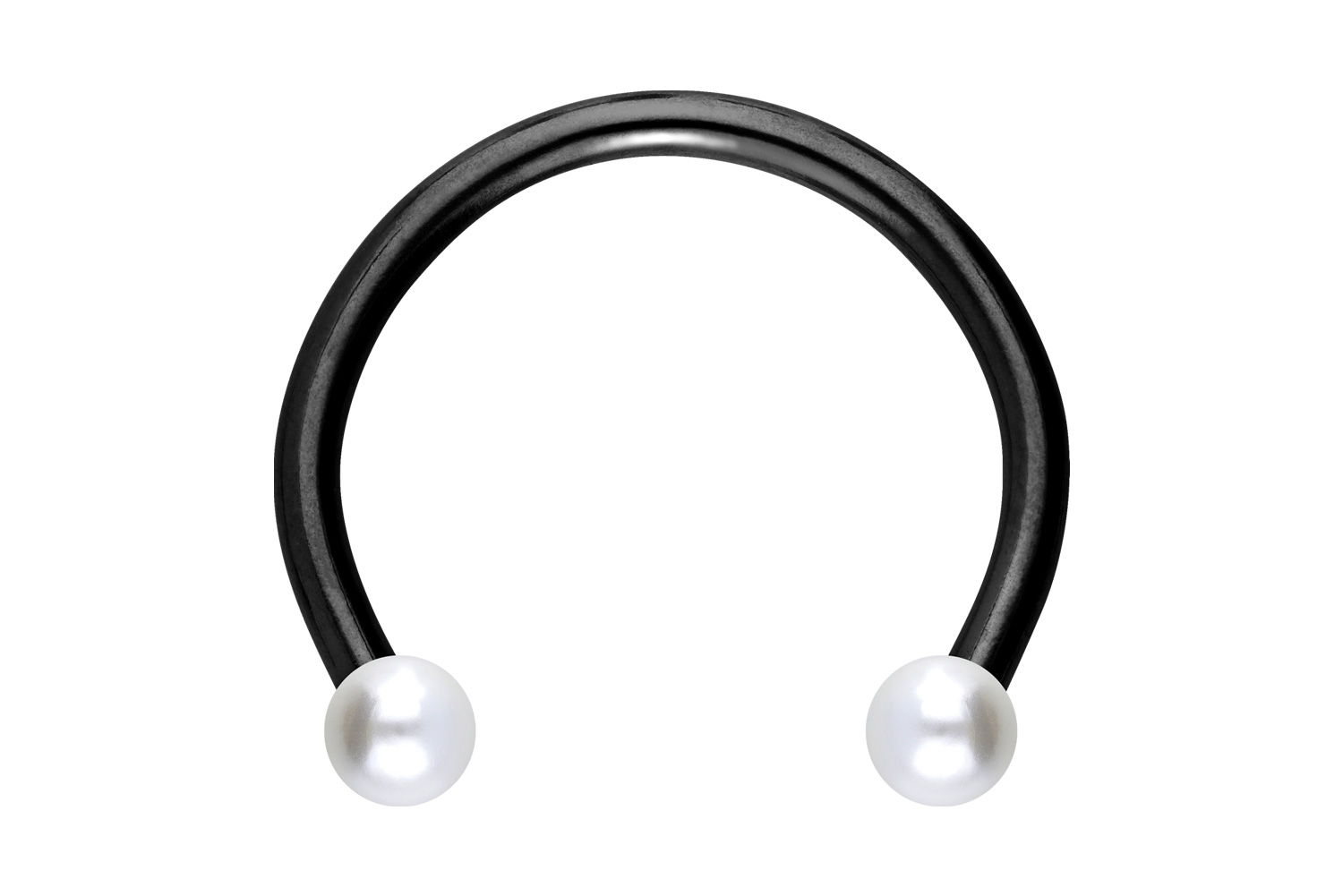 Chirurgenstahl Hufeisenring Piercing SYNTHETISCHE PERLEN